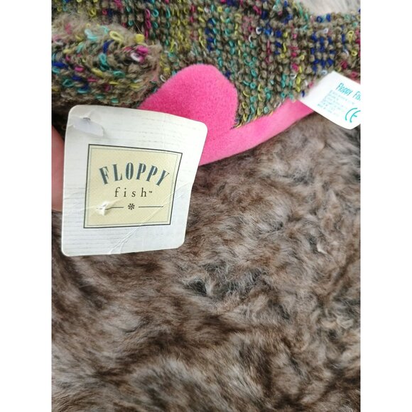 Russ Floppy Fish Plush‎ Toy Multicolor Knit Pink Accents - Picture 5 of 7